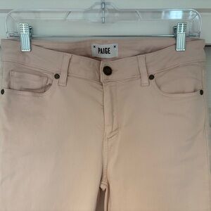 PAIGE Women's Light Pink Skinny Jeans